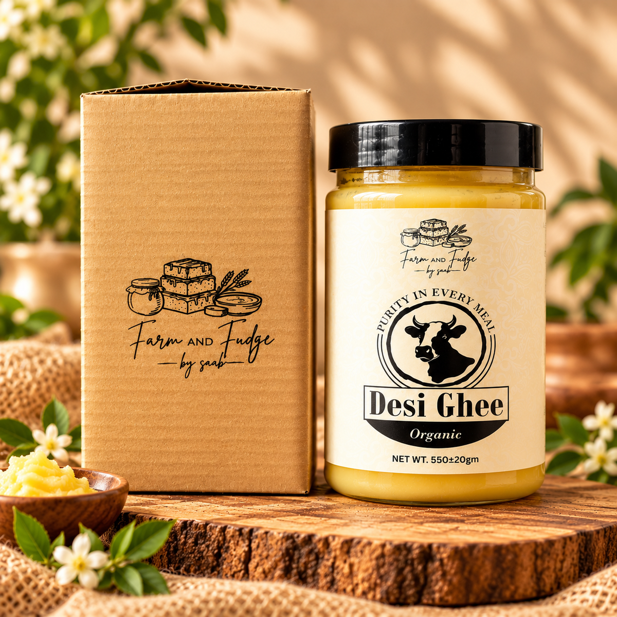 Farm & Fudge Organic Desi Ghee