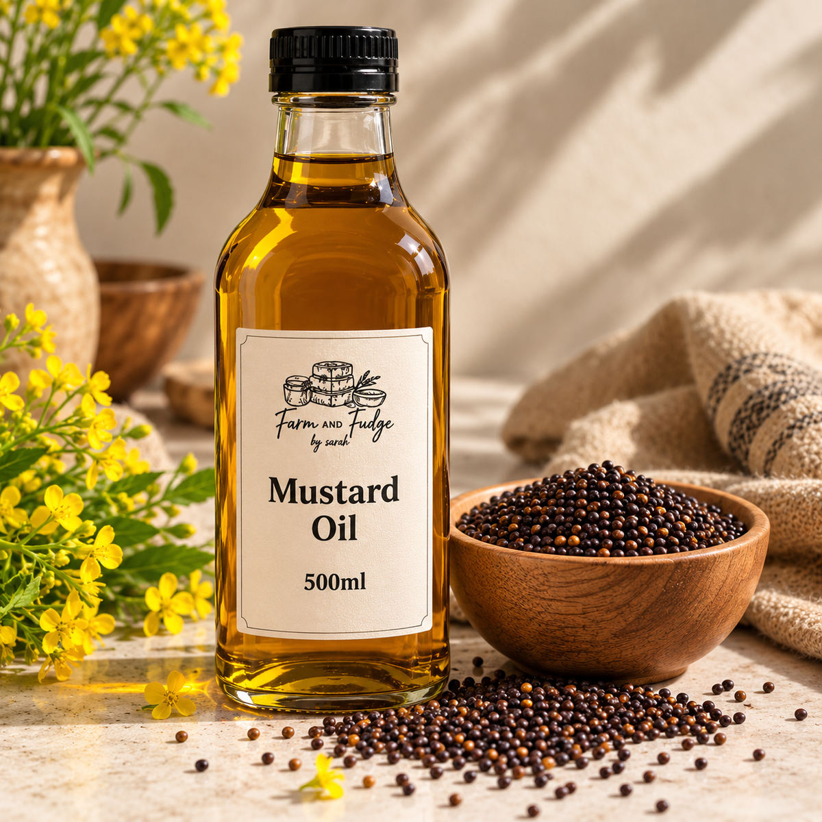 Farm & Fudge Cold-Pressed Mustard Oil